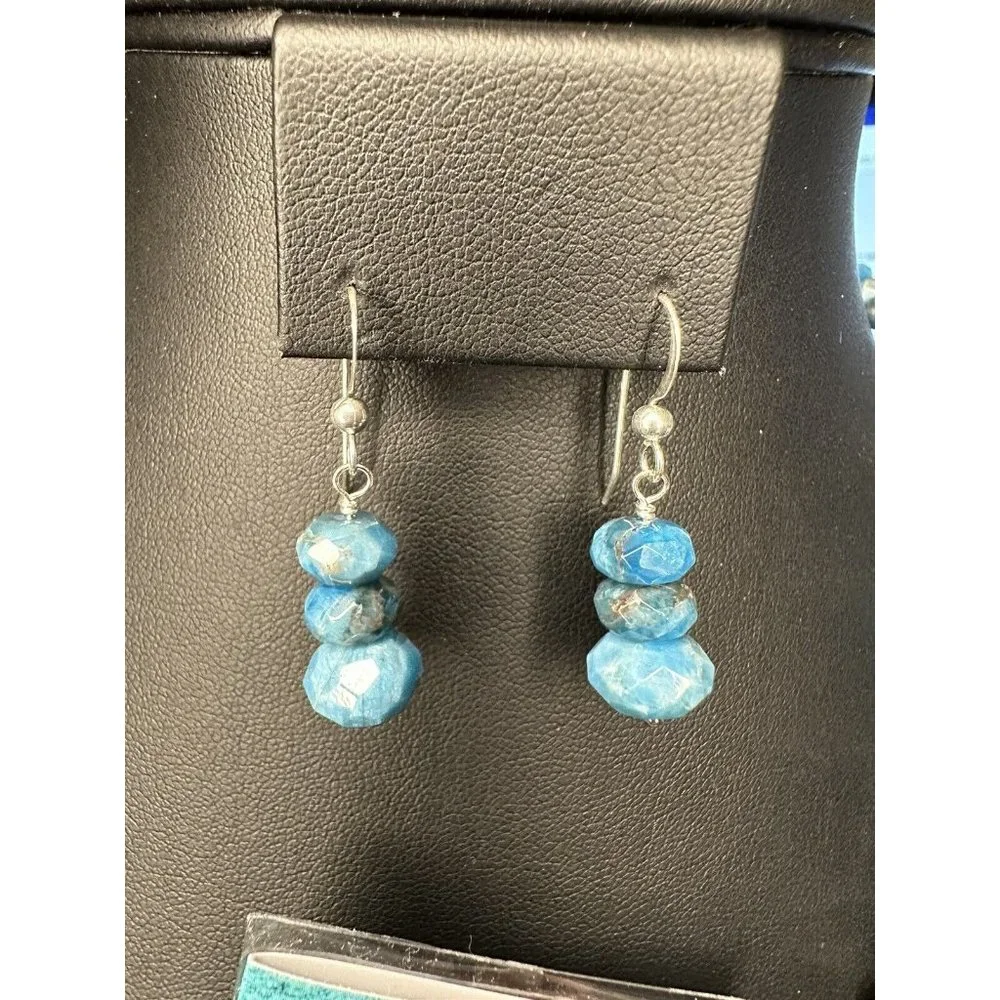 Jay King DTR Mine Finds Sterling Silver Blue Apatite Necklace & Earring Set - Picture 3 of 11